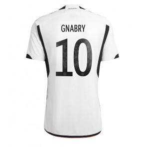 Niemcy Serge Gnabry #10 Koszulka Podstawowych MŚ 2022 Krótki Rękaw